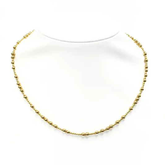 bara boheme "Brooke" Gold Filled Ball Beaded Choker