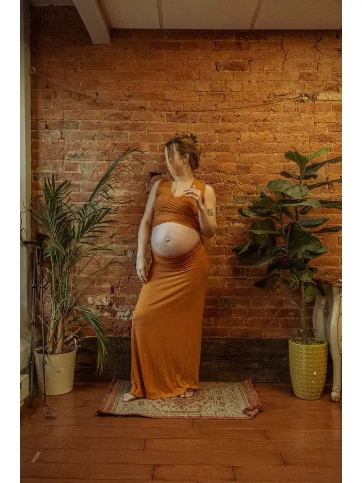 Bohemian Yoga Wrap Top and Skirt Set, Multiway