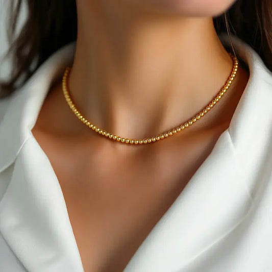 3mm Choker | 14KG Filled Classic Beads