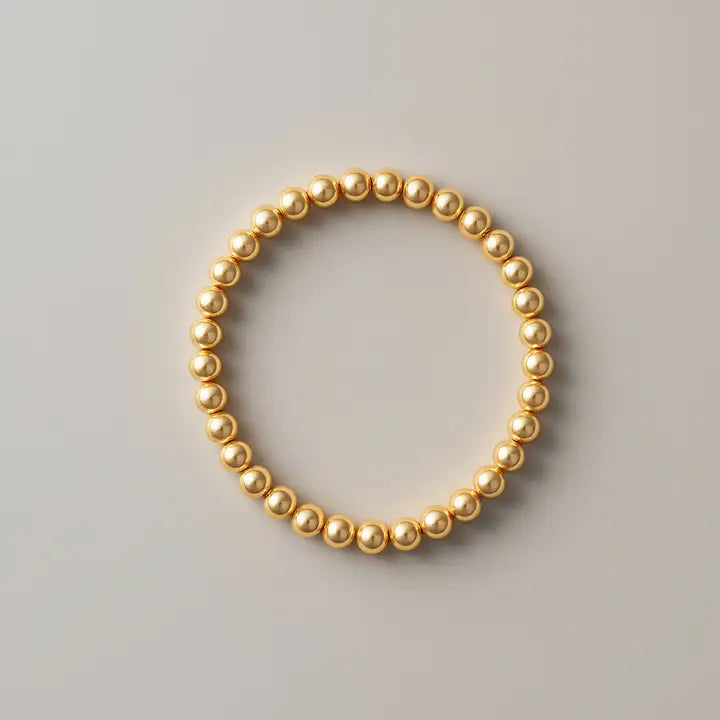 5mm | Stretchy 14K Gold Filled Bracelet