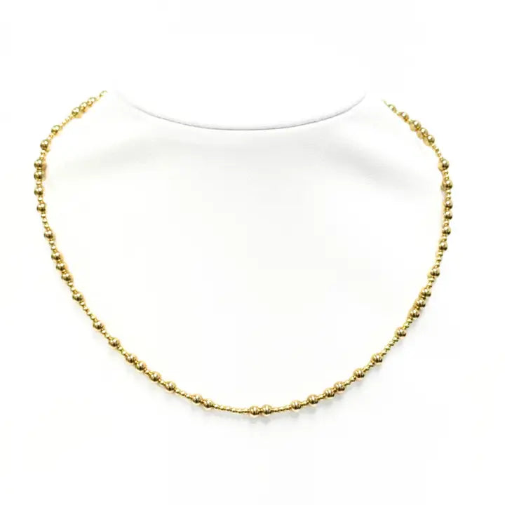 bara boheme "Brooke" Gold Filled Ball Beaded Choker