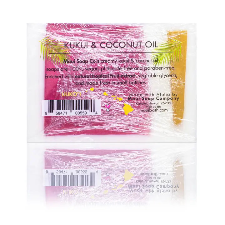 Liliko'i Bar Soap with Kukui & Coconut Oil 6oz