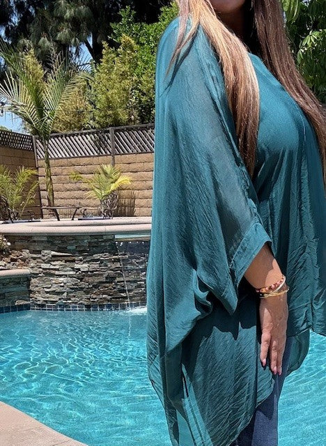 Classic Silk Top - Emerald